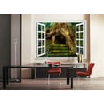 thumbnail image 2 of wall26 Removable Wall Sticker/Wall Mural - Old Tree in The Forest with a Little House in It's Roots | Creative Window View Home Decor/Wall Decor - 36"x48", 2 of 5