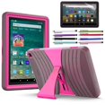 thumbnail image 1 of Funda EpicGadget Heavy Duty Hybrid con soporte para Fire HD 8, 1 of 5