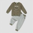 thumbnail image 2 of UAYOTSE Kids Letter Print Casual Outfit Set Boys Girls 6 12 18 24 Months 2T 3T 4T Fit Breathable Long Sleeve Top Pants 2PCS Size 3-4 Years, 2 of 9