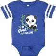 thumbnail image 3 of Inktastic My Grampy Loves Me- Cute Panda Boys or Girls Baby Bodysuit, 3 of 5