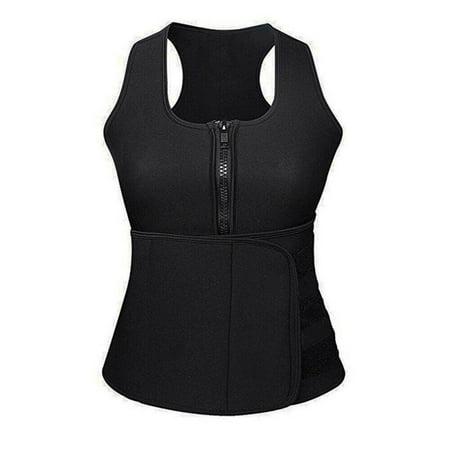 

Wisremt Women Neoprene Body Shaper Top Waist Support Brace Trimmer Trainer Slimming Belt Running Fitness Adjustable Corset Tanks