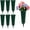 6Pcs-Green, variant on 6Pcs/Set Cemetery vase with Included for DIY Artificial Flowers Plastic Cone Style with Detachable Spike