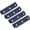 Dark Blue, variant on 4Pcs Handbag Handle Cover, PU Leather Luggage Wraps, Grip Protector for Purse Tote Bag Suitcase, Light Brown/Light Gray