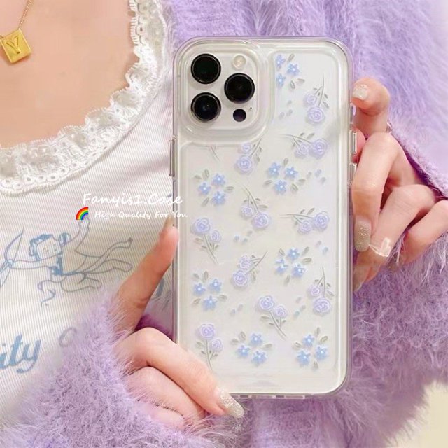 Carcasa Compatible Con Samsung A14 A13 A12 A04S A03S A03S A53 A23 A73 A33 A02S A51 A71 A52 A32 A22 A50 A30S A21S A11 A10 Hermosas Flores Funda Blanda Anticaída Protección Contra La Caída Cubierta Tras Gao Jiahui unisex