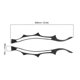 thumbnail image 2 of Pair Carbon Fiber Headlight Eyebrows Eyelids Cover Decal Fit for Honda Civic 2001‑2003, 2 of 3