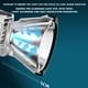 thumbnail image 4 of Linterna frontal LED, recargable y superbrillante, 3 modos, 300 lúmenes, carga tipo C, función de banco de energía, diadema ajustable para correr, pescar, trabajar y actividades al aire libre., 4 of 9