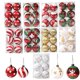 thumbnail image 4 of 5-10 cm 4-6 piezas de bolas de plástico para decoración navideña, adornos para árbol de Navidad, colgantes, decoración para fiestas en el hogar, regalo de Año Nuevo 2025, 4 of 5