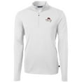 thumbnail image 2 of Men's Cutter & Buck Bobby Bowden White Florida State Seminoles Virtue Eco Pique Recycled Quarter-Zip Pullover Top, 2 of 3