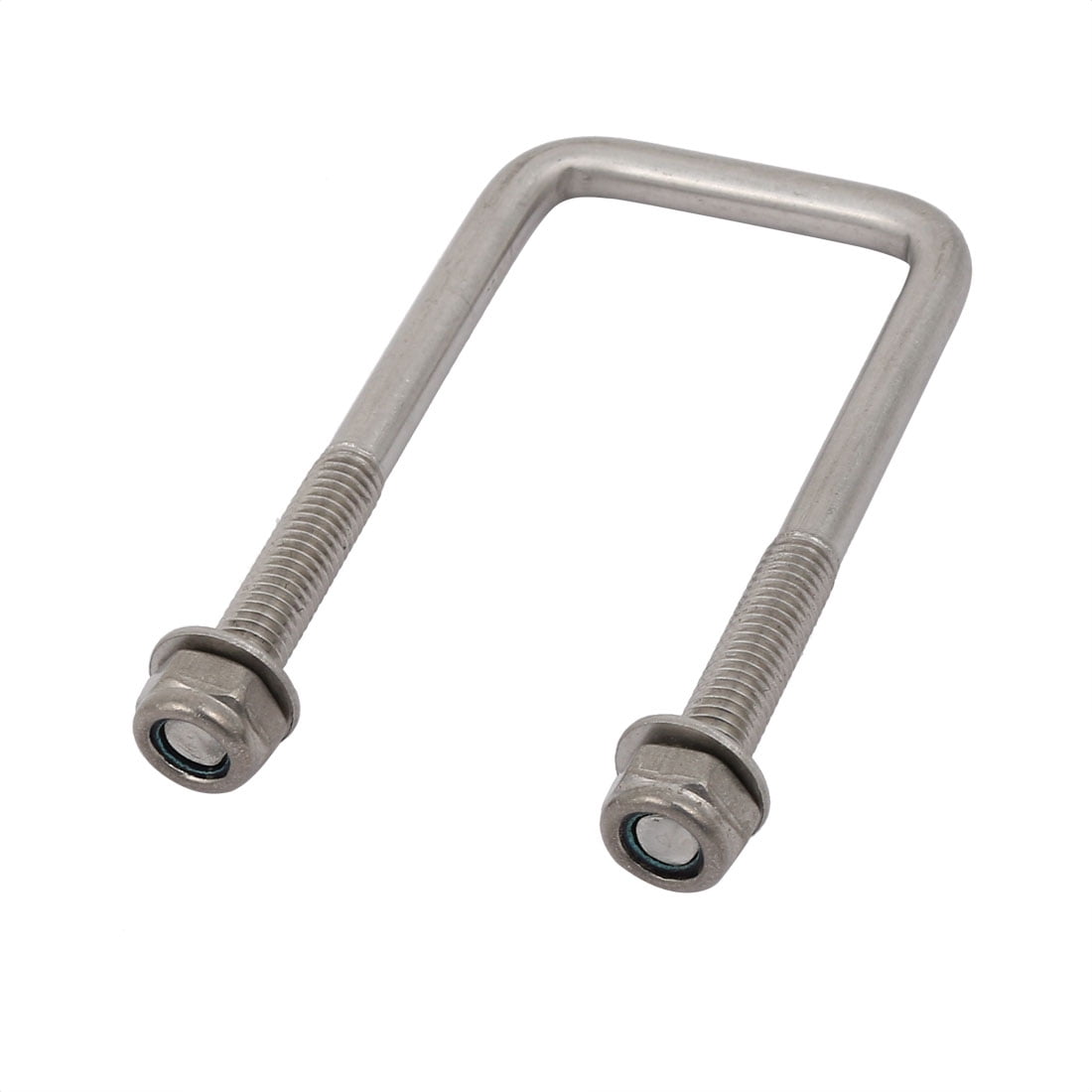M6 Thread 35mm Inner Width 304 Stainless Steel Square U Bolt Silver