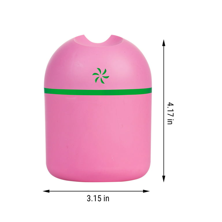 solacol Usb Humidifier with Colorful Lights ,Quiet Cool Mist Humidifier for  Bedroom and Office ,Plants, Easy to Clean