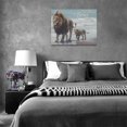 thumbnail image 6 of Lion Bathroom Decor Wall Art Lion Coastal Pictures Wall Decor Motivational Canvas Prints Painting Lion Decorations Framed Artwork for Bathroom Living Room Bedroom 16"x12", 6 of 6