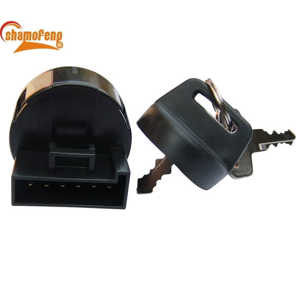 shamofeng Ignition Key Switch For Polaris Ranger 400 500 800 4x4 Scrambler Sportsman 550 500 2009-2014 RZR 4 800 Replace OEM # 4012166 4011142 Six Pin Four Position