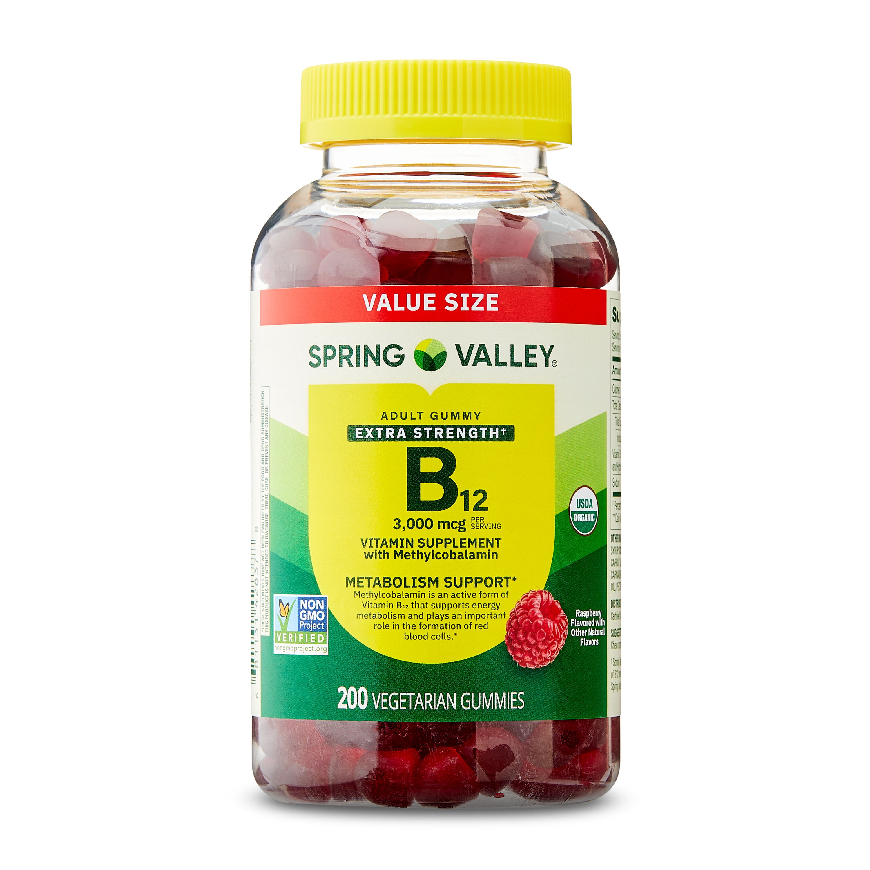 Spring Valley Extra Strength Vitamin B12, Cherry, 5000 mcg, 60