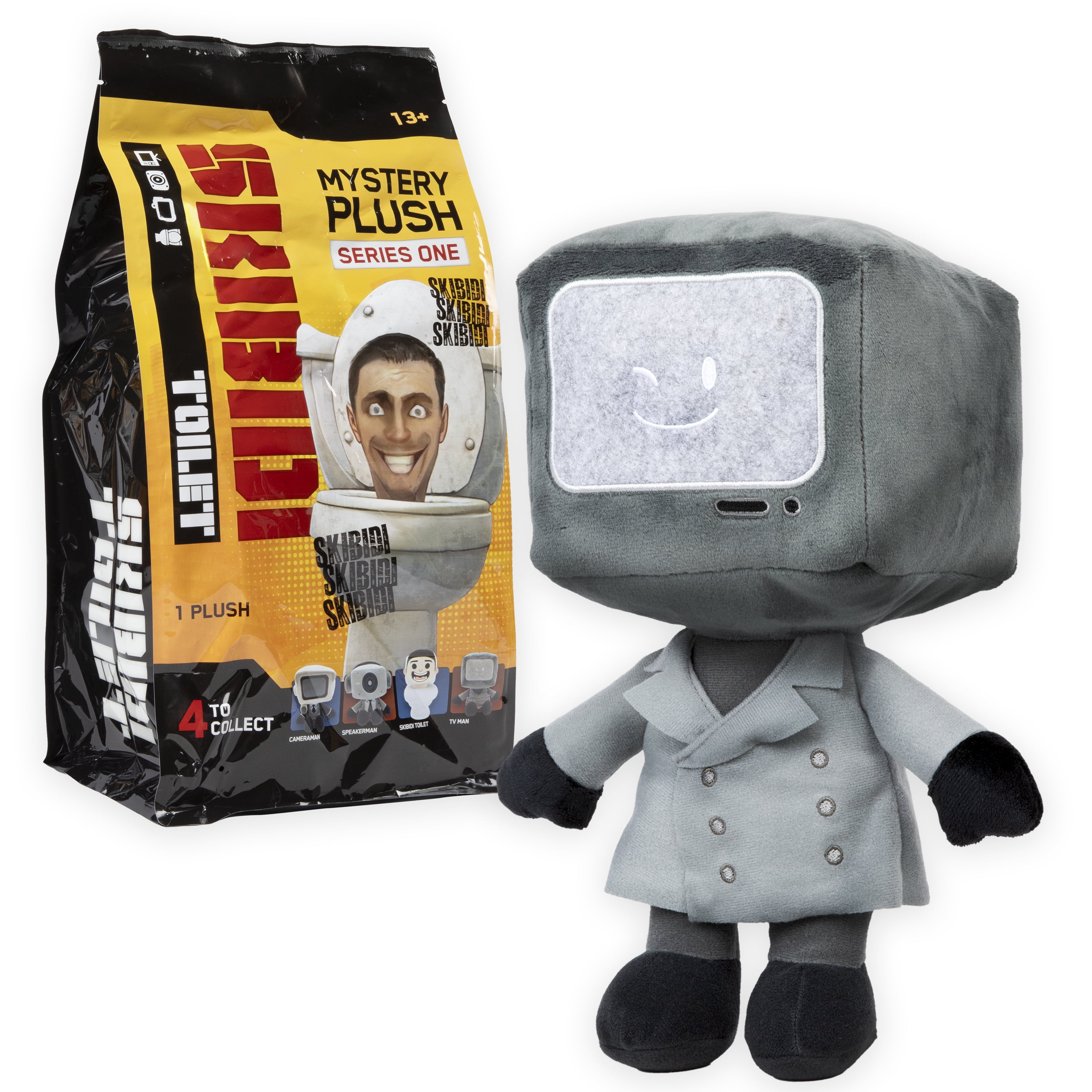 Skibidi Toilet Mystery Collectible Plush, All-New Collectibles, Officially Licensed Skibidi Toilet Brand Merch, 11 Inches Tall, Ages 13 and up
