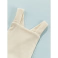 thumbnail image 6 of Douhoow 0-18M Baby Girls Sleeveless Romper Cute Solid Color Backless Strap Bodysuit, 6 of 9