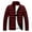 Wine, variant on Utoimkio Men's Casual Thicken Jacket Long Sleeve Full Zipper Coat Stand Collar Hoodies Fall Winter Outwear with Pockets