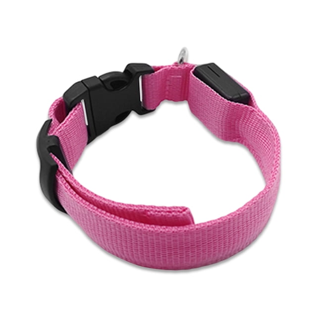 Collar para mascotas Iluminación LED Suministros para mascotas ABS Recargable Prevención de accidentes Herramientas anti-perdida Collares Actividades de seguridad USB Recargable Rosa XL tholdsy PT000654-35