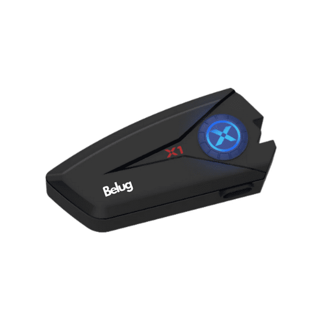 Intercomunicador Para Casco Motocicleta Audífonos Bluetooth5.3 Ip67 Xgp X1 Belug Negro