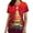 A10 Red, variant on Holiday Scrub Tops for Women V Neck Christmas Tree Print Nursing Shirts Short Sleeve Caregiver Uniform with Pockets Winter Medical Hospital Workwear