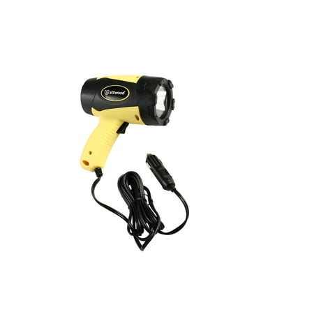 Attwood 11794-7 Portable 5W LED Emergency Spotlight 12V Adapter Plug, Safety
