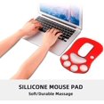 thumbnail image 2 of Cat Paw Mouse Pad with Wrist Support,Portable Ergonomic Anti-Slip Gaming Mouse Mat for Relief Wrist Pain (10.7X7.7X1.1inch) (Red), 2 of 4