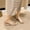 Beige, variant on Women's Fashionable Casual Versatile Trendy Flat Decorative Sparkly Plus-Size Shoes Spring/Summer Comfortable Slippers White 9.5(43)