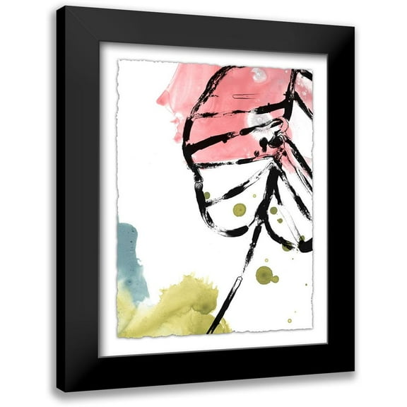 Vess, June Erica 12x14 Black Modern Framed Museum Art Print Titled - Tropical Moderne III