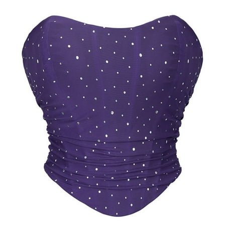 UPPADA Halter Corset Top on Sale Womens Bustier Tops Plus Size Corset Top with Straps Lace up Corset Tops Mesh Bodysuit Vintage Overbust Corset Bustier Court Push up Shapewear