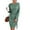 Mint Green, variant on Zeagoo Womens Ribbed Knit Dress Long Lantern Sleeve Fall Bodycon Dress Crewneck Tie Waist Sweater Belted Dresses