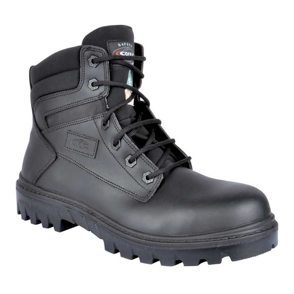 Mens CSA Approved Safety Boot Chicago Black EH PR 6" Black Leather/Comp Toe/Apt Plate Black 9