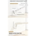 thumbnail image 6 of Mxdfafa Matte White Heavy Duty Tension Curtain Rod, 43-63in No Drill Rustproof Carbon Steel Adjustable Rod for Bathroom, Closet, Balcony & Room Divider, 6 of 9