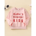 thumbnail image 2 of Arvbitana Baby Girls Boys Valentine's Day Sweatshirt Letter Print Long Sleeve Pullover Casual Hoodies Tops for Newborn 0-24M, 2 of 9