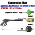 thumbnail image 2 of Brass and Stainless Steel Pressure Washer Hose Adapter Quick Release Socket 500 PSI Working Pressure, 2 of 10