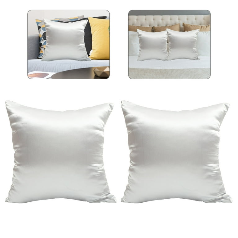 Satin throw shop pillow covers