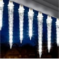thumbnail image 4 of 48-Light White Shooting Star Icicle LED String Light (8-Count) Christmas Decoration, 4 of 5