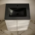 thumbnail image 4 of St. Tropez 24" Freestanding Bathroom Vanity in White Oak with Black Sink Top, 4 of 6