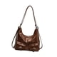 thumbnail image 3 of Bolso de hombro para mujer mochila casual de bolsillo para viajar con el trabajo de trabajo citas Marrón, 3 of 10