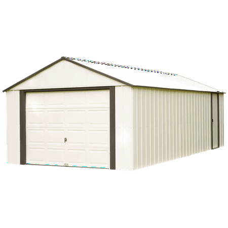 UPC 026862101235 product image for Steel Storage Shed 12 x 17 ft. High Gable Coffee/Almond | upcitemdb.com