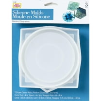 Mod Podge Resin Silicone Coaster Mold Set, Set of 3