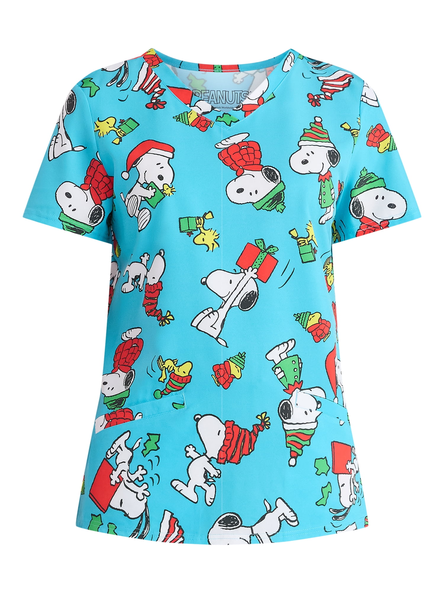 Peanuts Women's Scrub Top, Sizes S-3XL