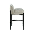 thumbnail image 6 of Meridian Furniture Burton Beige Chenille Fabric Stool (Set of 2), 6 of 8