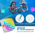 thumbnail image 2 of 4 Luces Sumergibles Recargables para Piscina con Control Remoto, IP68 A Prueba de Agua, 16 Luces LED Que Cambian de Color con Pegamento, 2 of 5