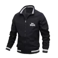 thumbnail image 3 of LONSDALE-Chaqueta de AVIADOR CON CUELLO levantado para hombre, chaqueta de béisbol ajustada informal, última moda de primavera y otoño, alta calidad, 2024, 3 of 5