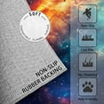 thumbnail image 2 of 4x6 Galaxy Rug - Washable Non-Slip Soft Area Rug for Living Room Bedroom, Colorful Universe Nebula Outer Space Carpet, Home Decor & Gifts, 2 of 7