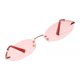 thumbnail image 4 of de sol sin marco unisex ovadas pequeñas Protección UV400 para conducir, rojo Zulema Gafas de sol ovales pequeñas unisex, 4 of 8