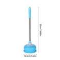 VUYUEN Heavy Duty Toilet Plunger with 19.68 Inch Long Wooden Handle
