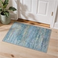 thumbnail image 3 of KUETH 2x3 Area Rug Blue Abstract Area Rug, Machine Washable Vintage Distressed Throw Rug with Non-Slip Gripper, Modern Aesthetic Carpet for Bedroom Living Room, 3 of 11