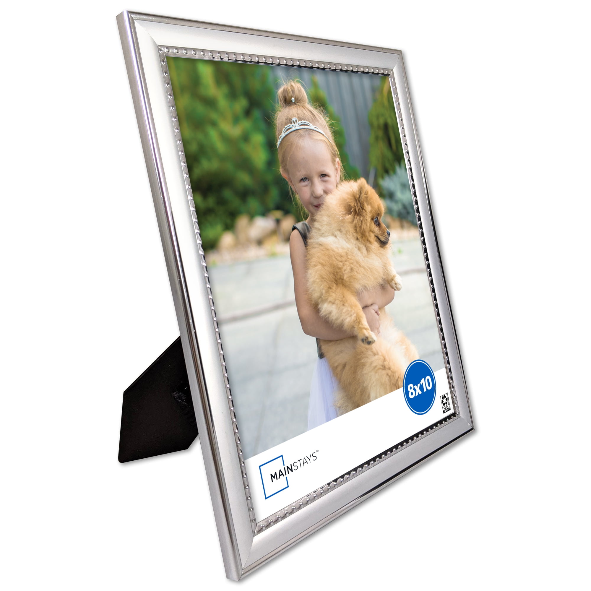 (4 pack) Mainstays 8x10 Silver Bead Tabletop Photo Frame