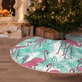 thumbnail image 5 of Sikiie Flamingo Nativity Christmas Tree Skirt, Jesus Christian Winter Holiday Tree Mat Decoration(30-48IN)36", 5 of 6