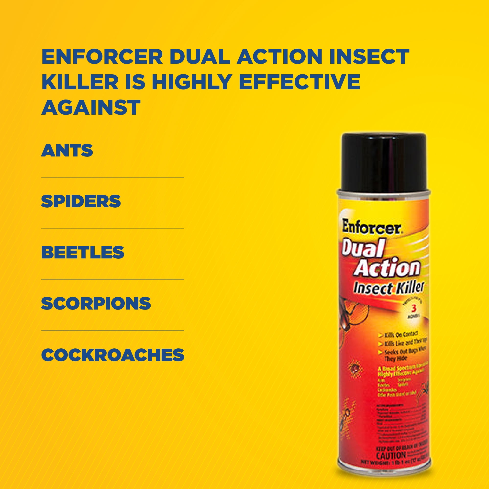 Enforcer Dual Action Insect Killer - 17 oz (Case of 12) - 1047651 - Protects For Up to 3 Months